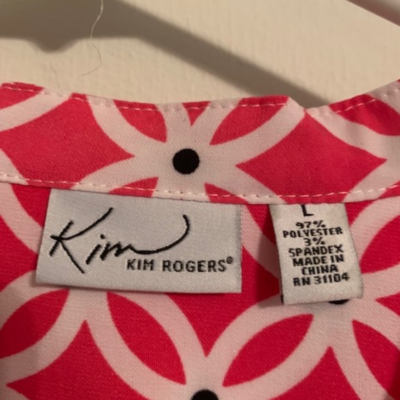 NEW Dark Pink blouse by Kim Rogers - Picture 3 of 3